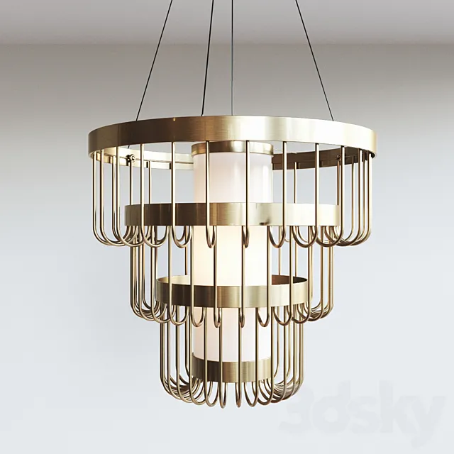 Tarte Tiered Chandelier by CB2 3DModel
