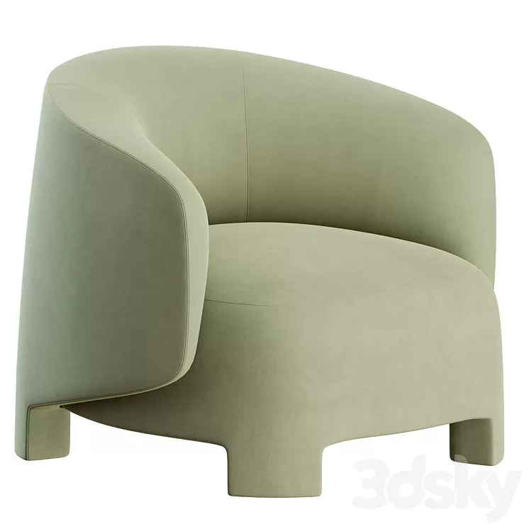 Taru armchair by ligne roset 3D Model