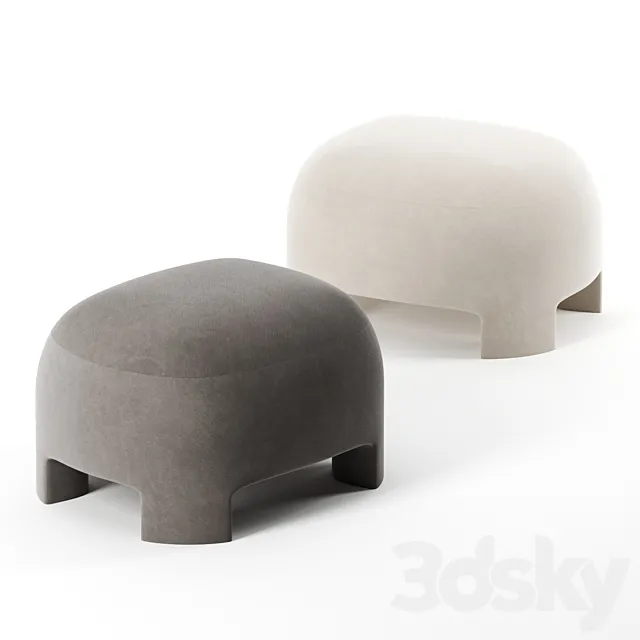 TARU pouf by Ligne Roset 3DModel