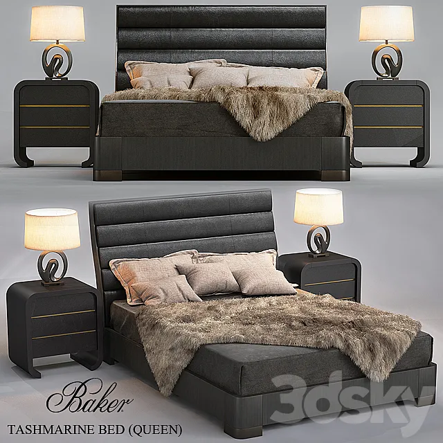 TASHMARINE BED (QUEEN) 3D Model