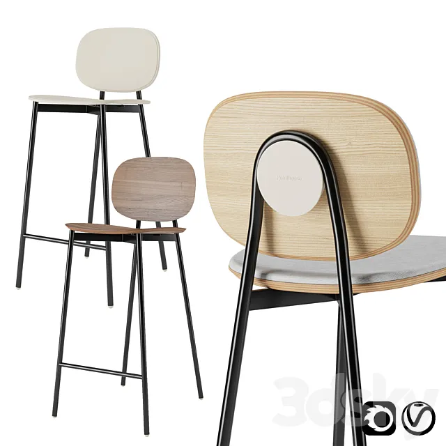 Tata Bar Stool by Pointhouse 3D Model