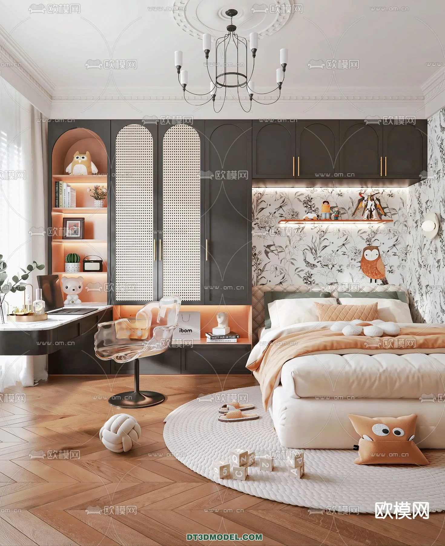 Tatami Bedroom – Japan Bedroom – 3D Scene – 002