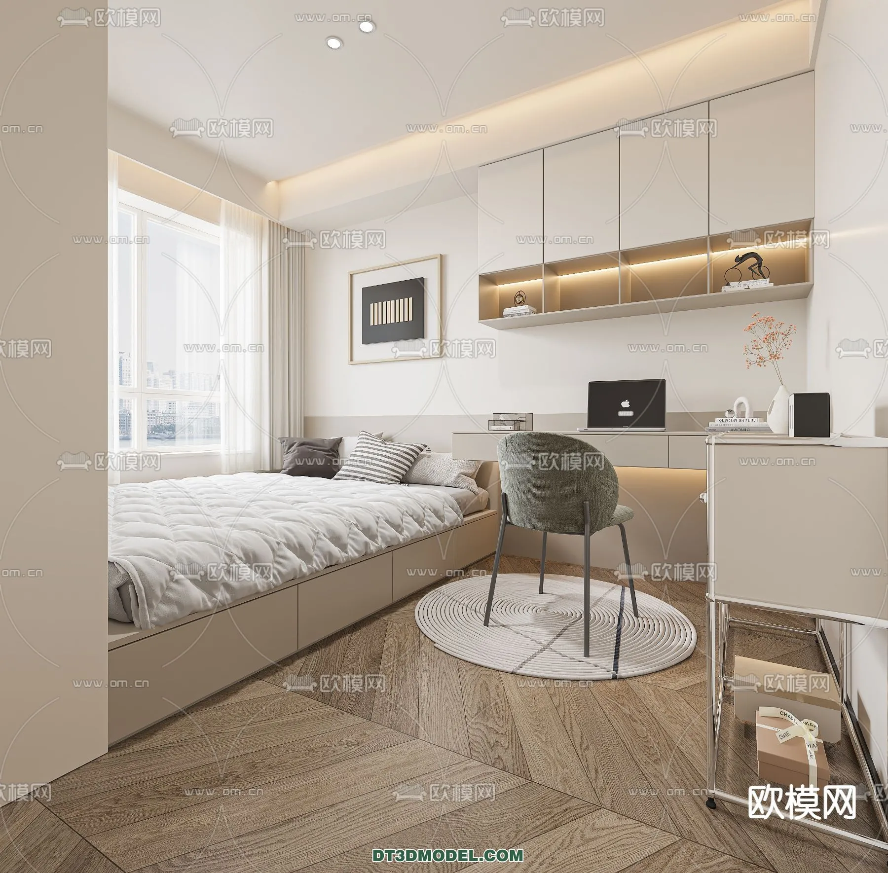 Tatami Bedroom – Japan Bedroom – 3D Scene – 006