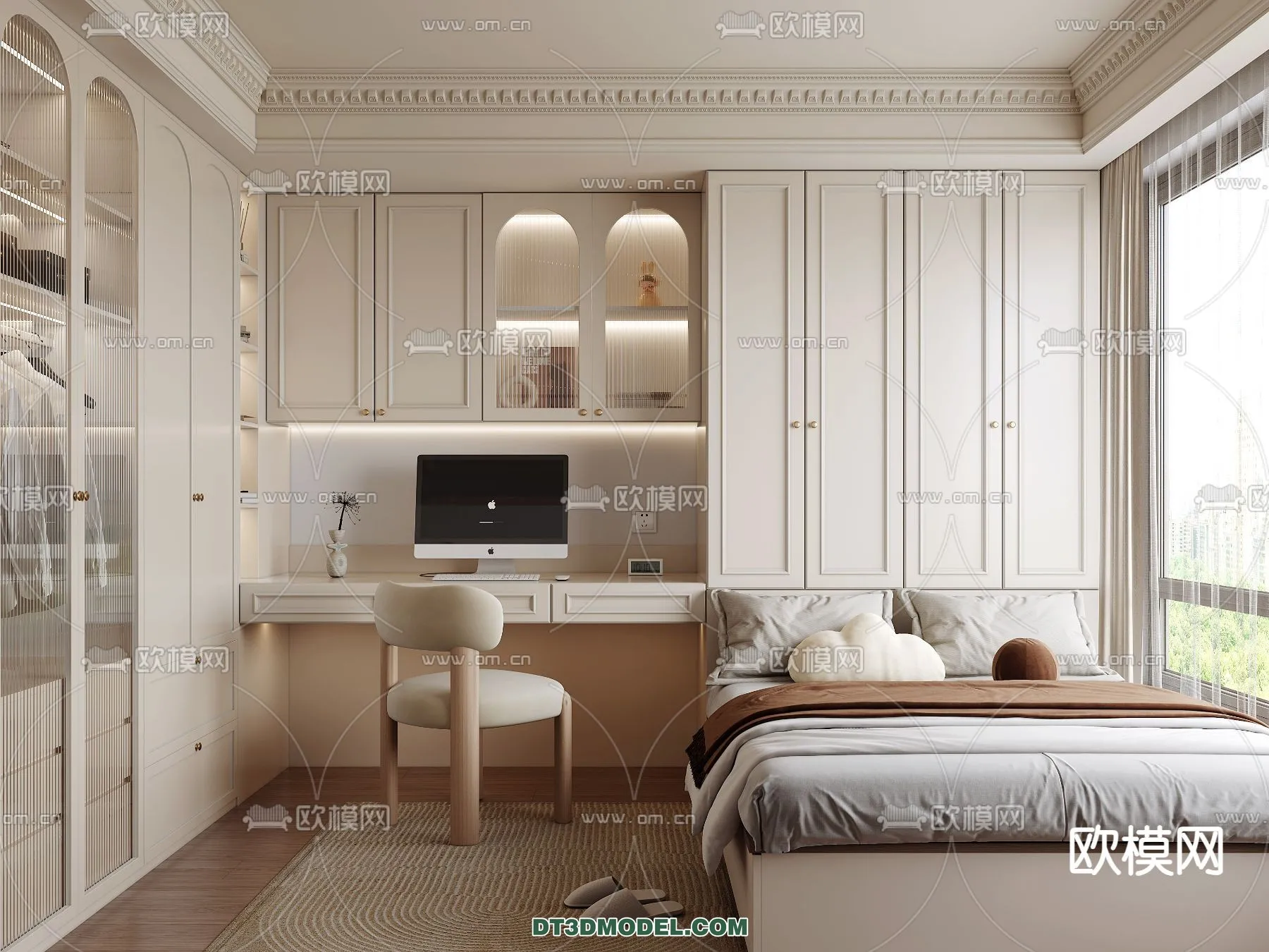 Tatami Bedroom - Japan Bedroom - 3D Scene - 018