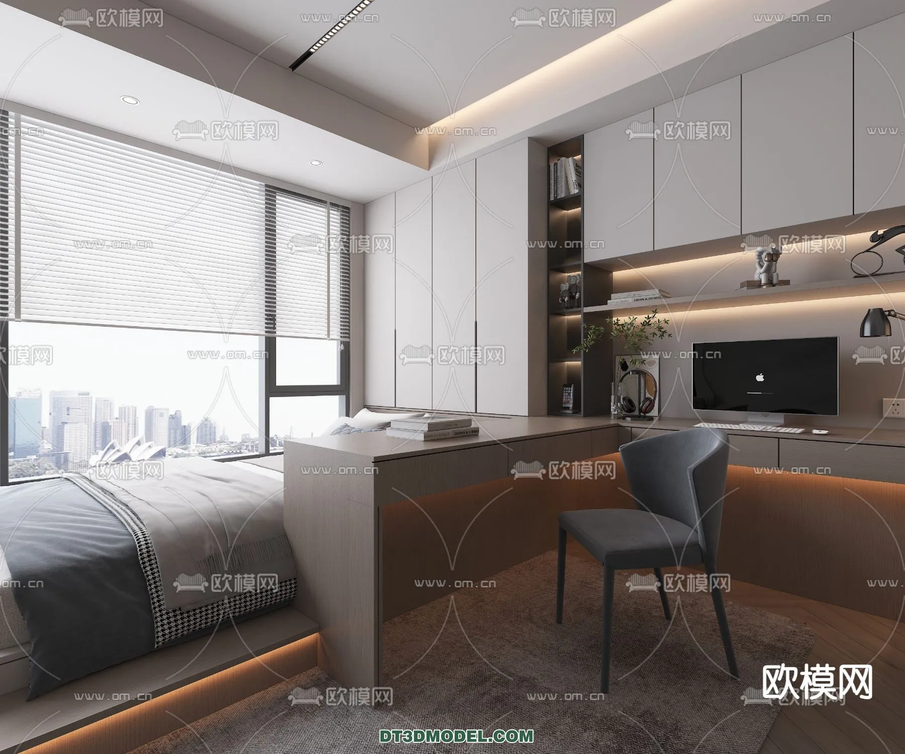 Tatami Bedroom - Japan Bedroom - 3D Scene - 024