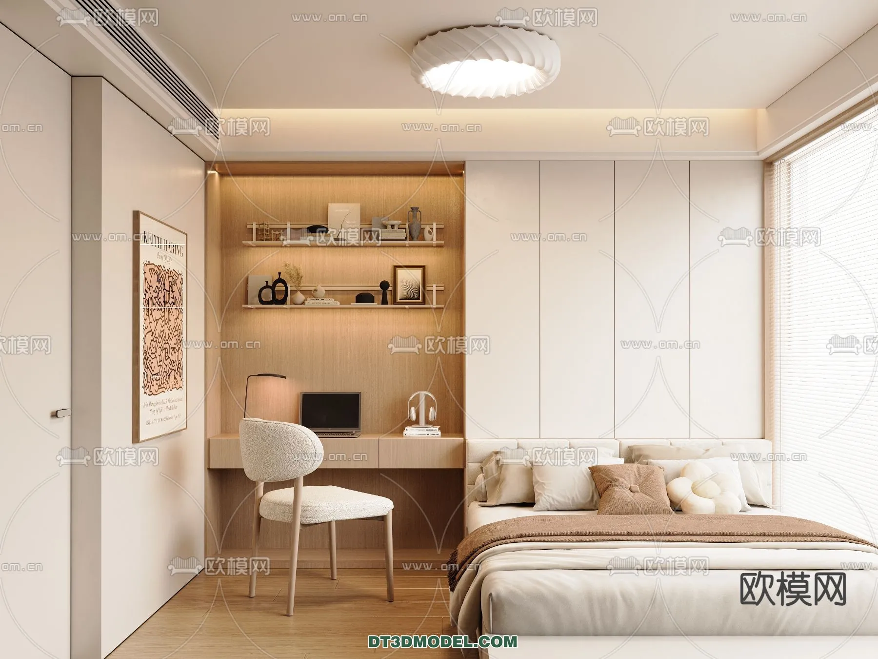 Tatami Bedroom - Japan Bedroom - 3D Scene - 034