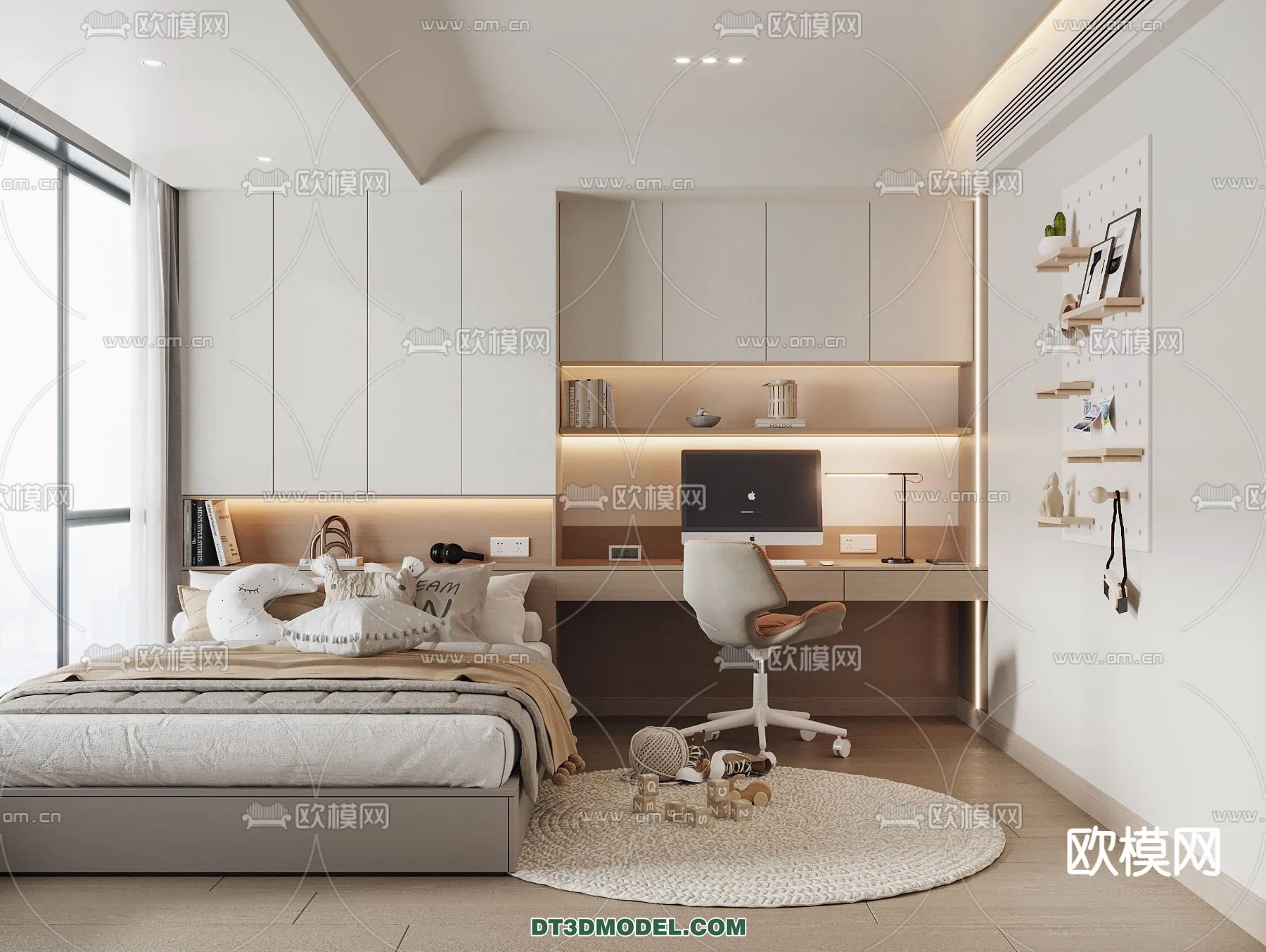 Tatami Bedroom - Japan Bedroom - 3D Scene - 037