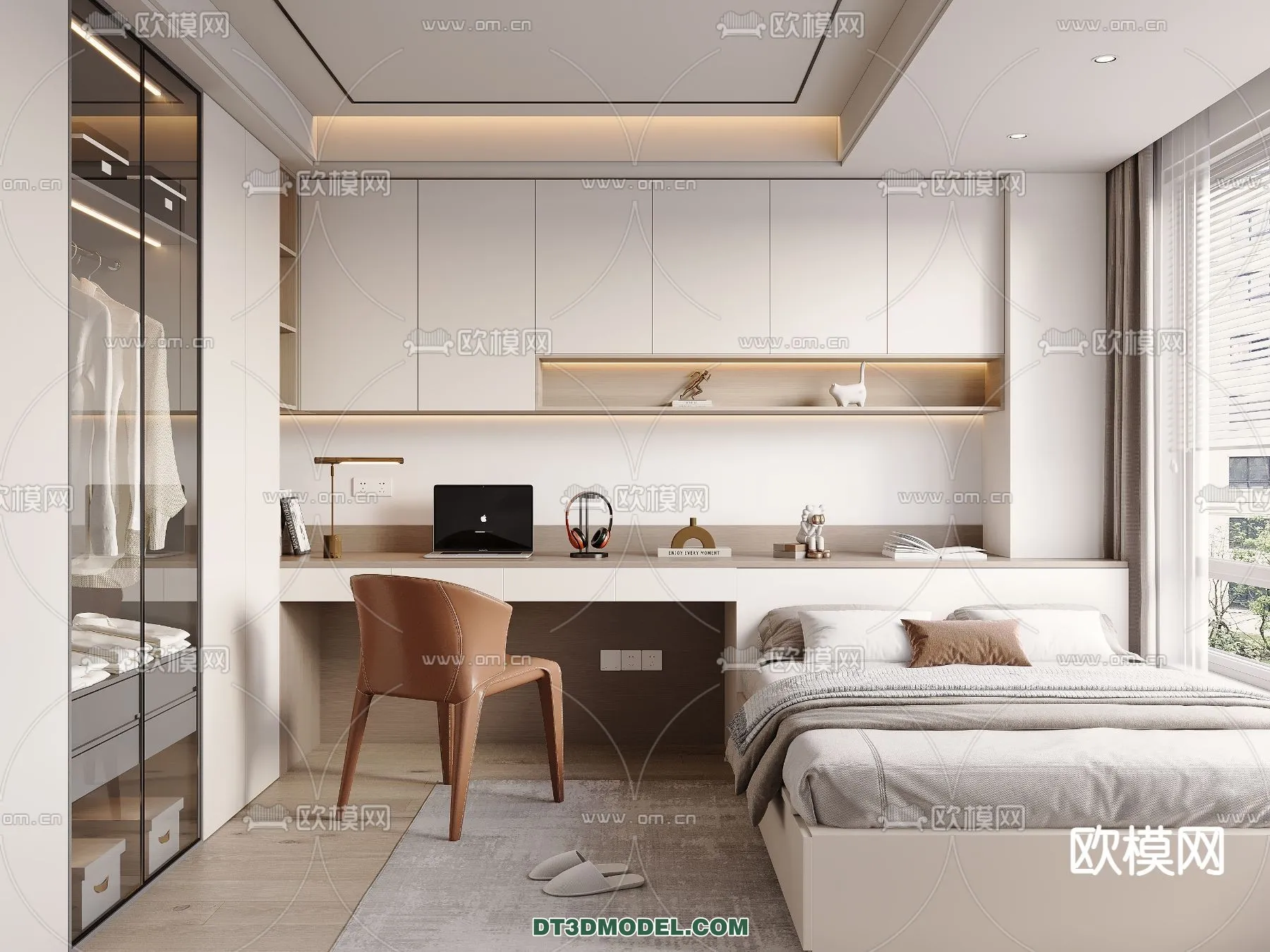 Tatami Bedroom - Japan Bedroom - 3D Scene - 052