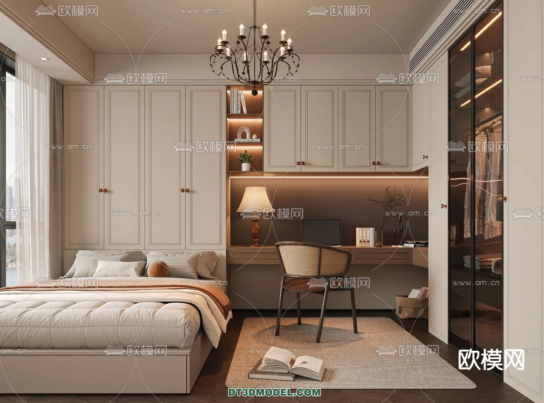 Tatami Bedroom - Japan Bedroom - 3D Scene - 062