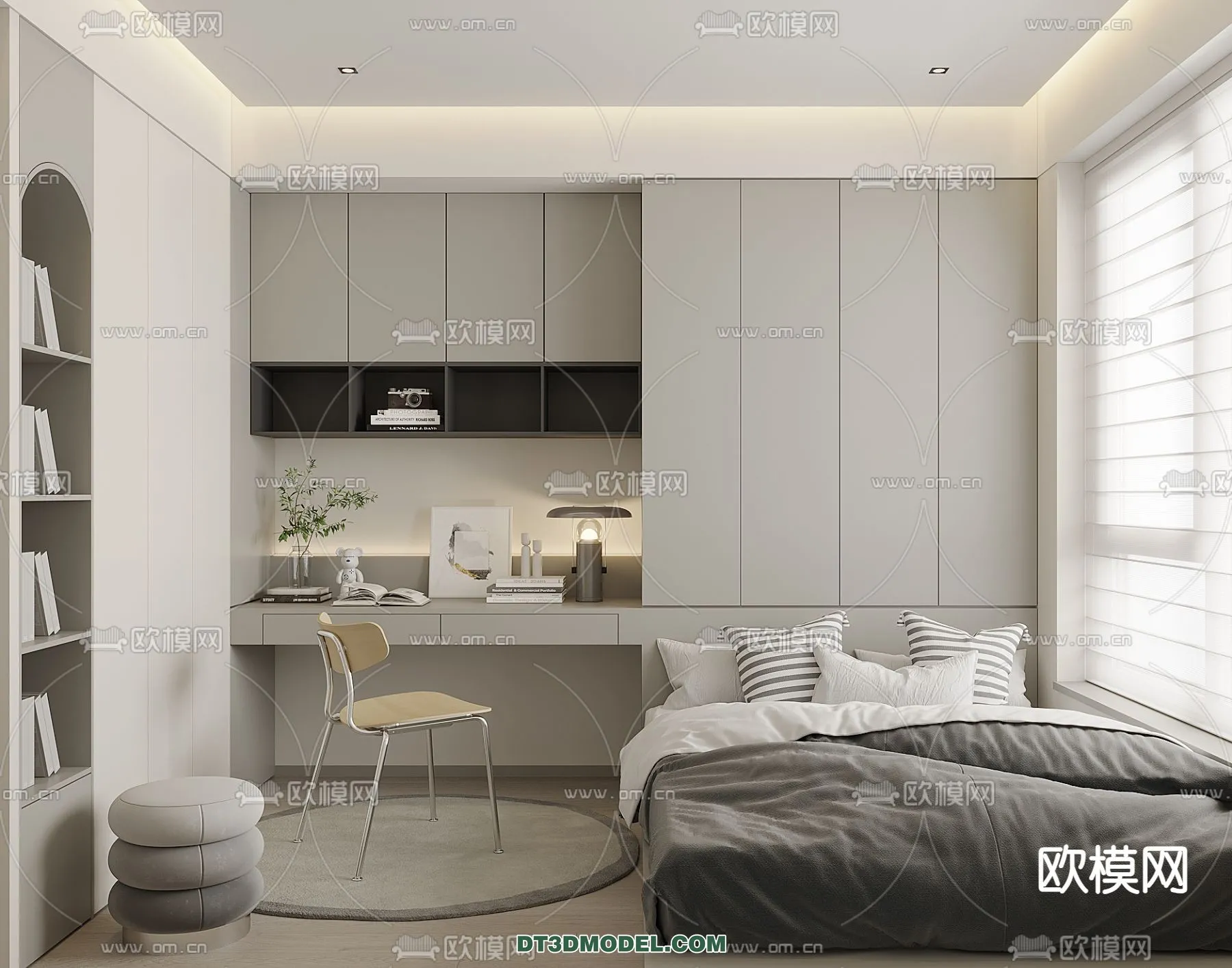 Tatami Bedroom - Japan Bedroom - 3D Scene - 081