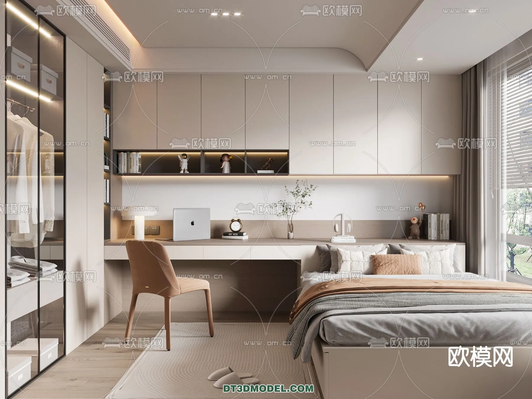 Tatami Bedroom - Japan Bedroom - 3D Scene - 082