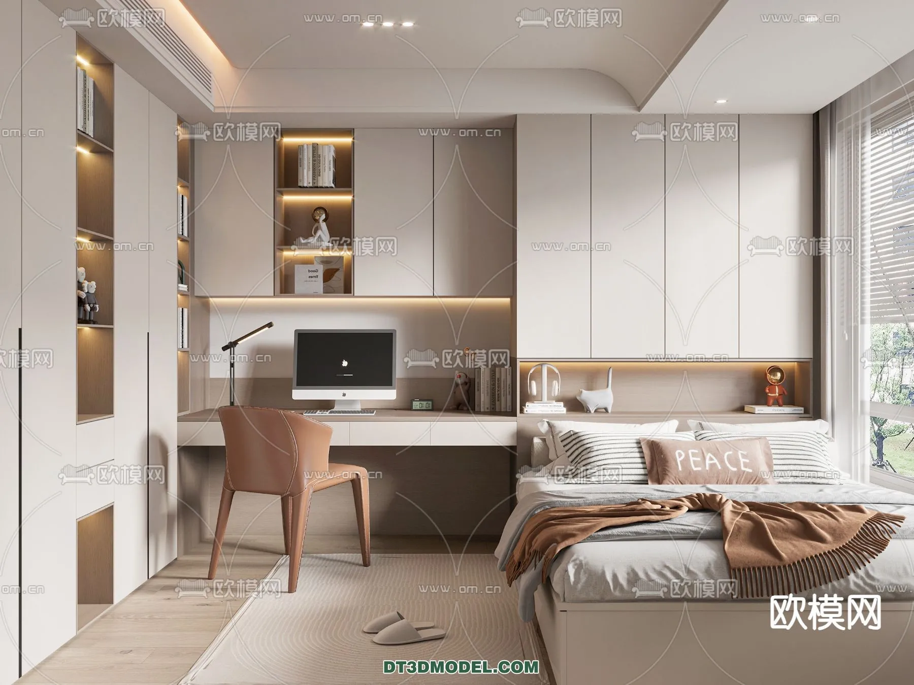 Tatami Bedroom - Japan Bedroom - 3D Scene - 083