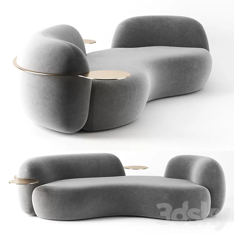 Tateyama sofa by Secolo 3D Model