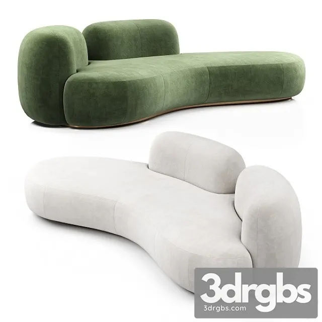Tateyama XL Sofa 2 Backs By Secolo 3D Model Free