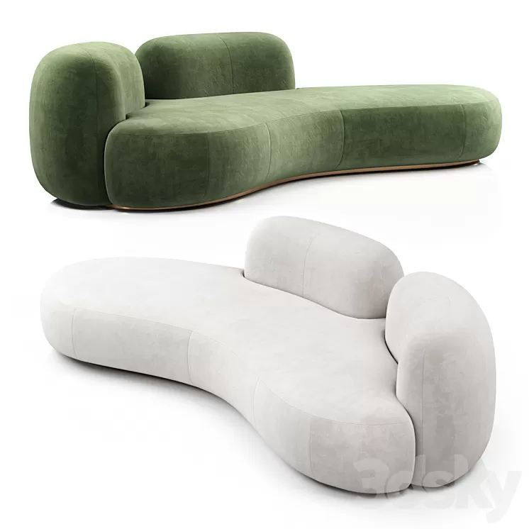 Tateyama XL Sofa 2 backs By Secolo 3D Model
