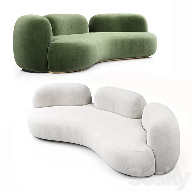 Tateyama XL Sofa 3 backs By Secolo 3D Model Free