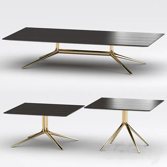 Tavolini Mondrian tables set-2 3DModel