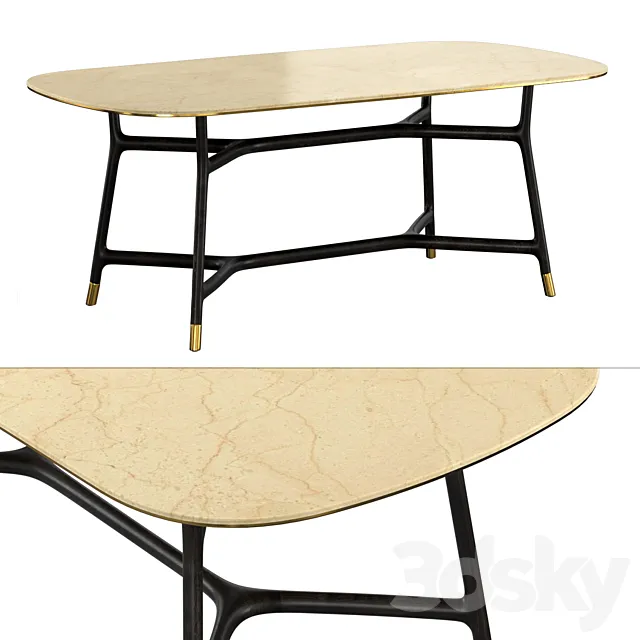 Tavolo Joyce Piano in Marmo 3DModel