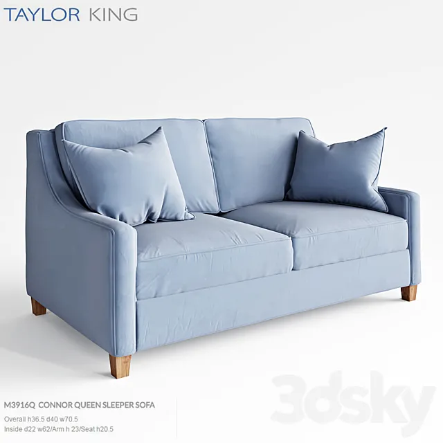 Taylor King Connor Queen Sleeper Sofa M3916Q 3DModel