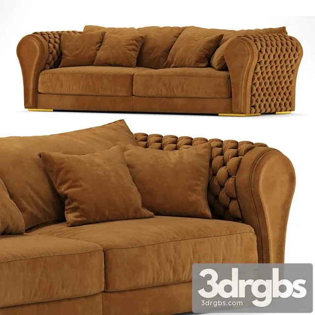 Taylor llorente furniture luxury leather sofa woven leather brown