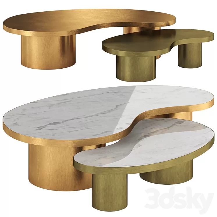 Tb Mensa Ginger Brown Coffee Table 3D Model Free