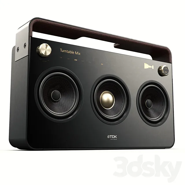TDK 3 Speaker Boombox 3DModel