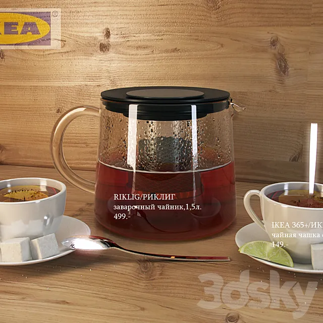 Tea _ ikea 365 + riklig and 3DModel