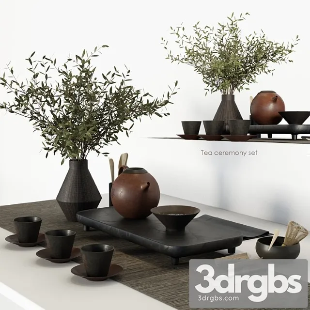 Tea Ceremony Set 3D Model Free