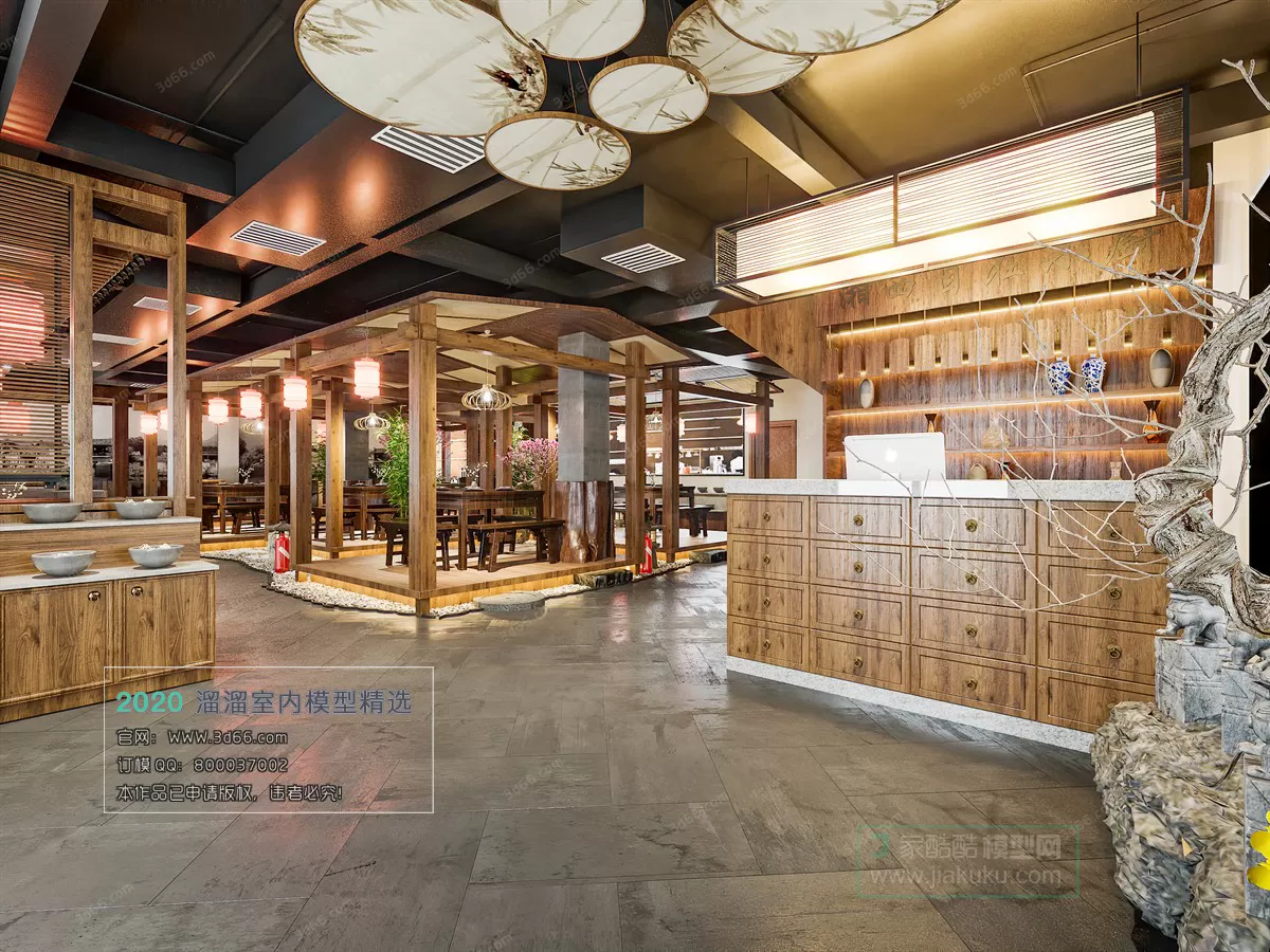 TEA HOUSE - HOTEL - 3D MODELS - 3DSKY FREE MODELS