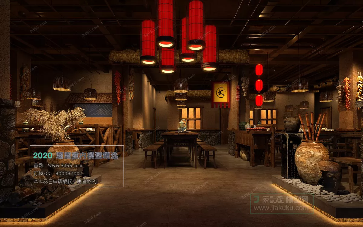 TEA HOUSE - HOTEL - 3D MODELS - 3DSKY FREE MODELS