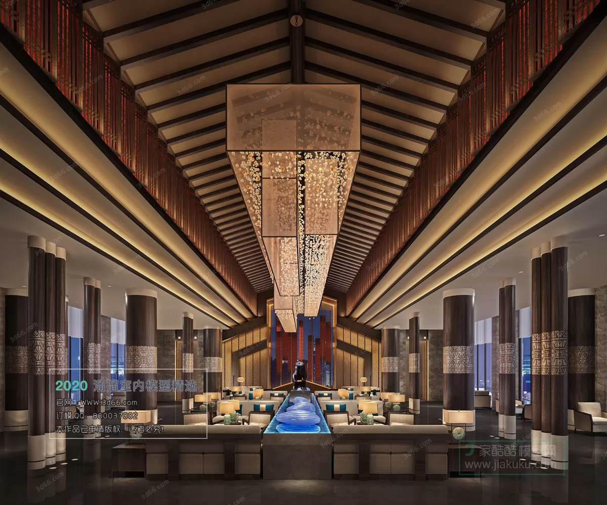 TEA HOUSE - HOTEL - 3D MODELS - 3DSKY FREE MODELS