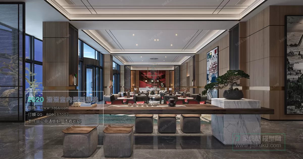 TEA HOUSE - HOTEL - 3D MODELS - 3DSKY FREE MODELS