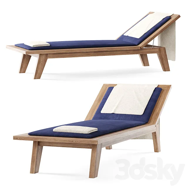 Tea House Sunbed _ EXTETA furniture 3D Model