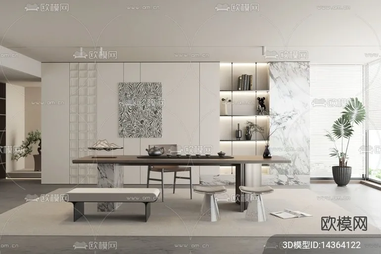 TEA ROOM - 3D Model For Interior Design - 10930