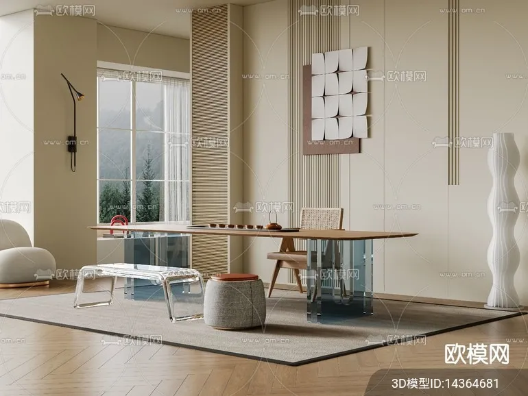 TEA ROOM - 3D Model For Interior Design - 10932