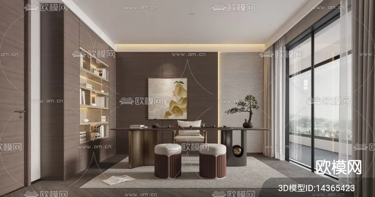 TEA ROOM - 3D Model For Interior Design - 10937