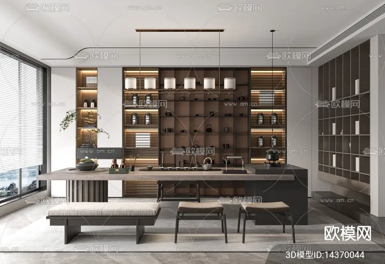 TEA ROOM - 3D Model For Interior Design - 10947