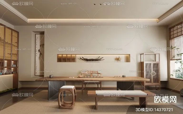 TEA ROOM - 3D Model For Interior Design - 10950