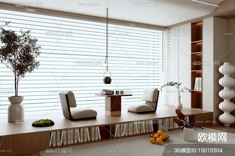 TEA ROOM - 3D Model For Interior Design - 10996