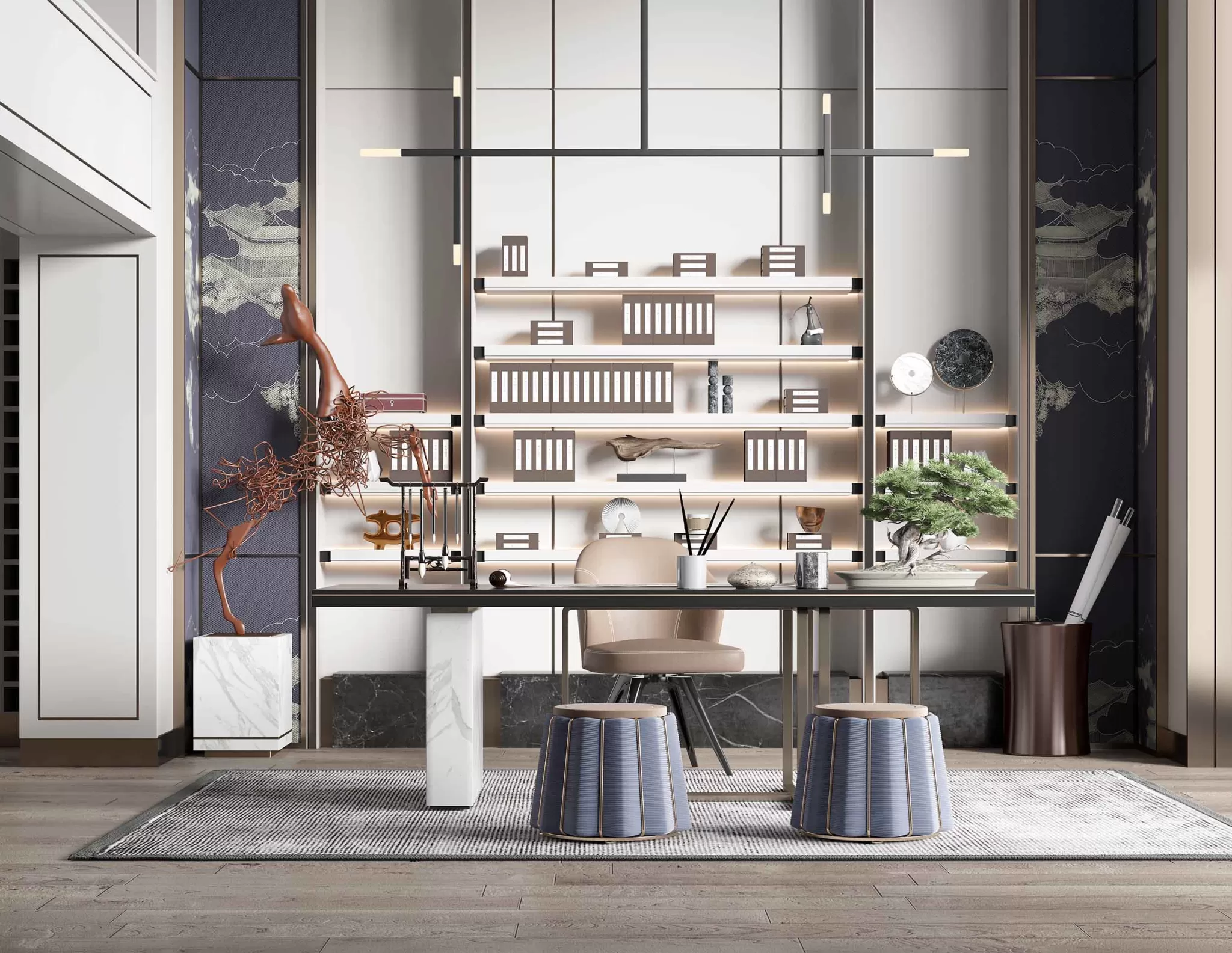 TEA ROOM - 3D SCENE - 402