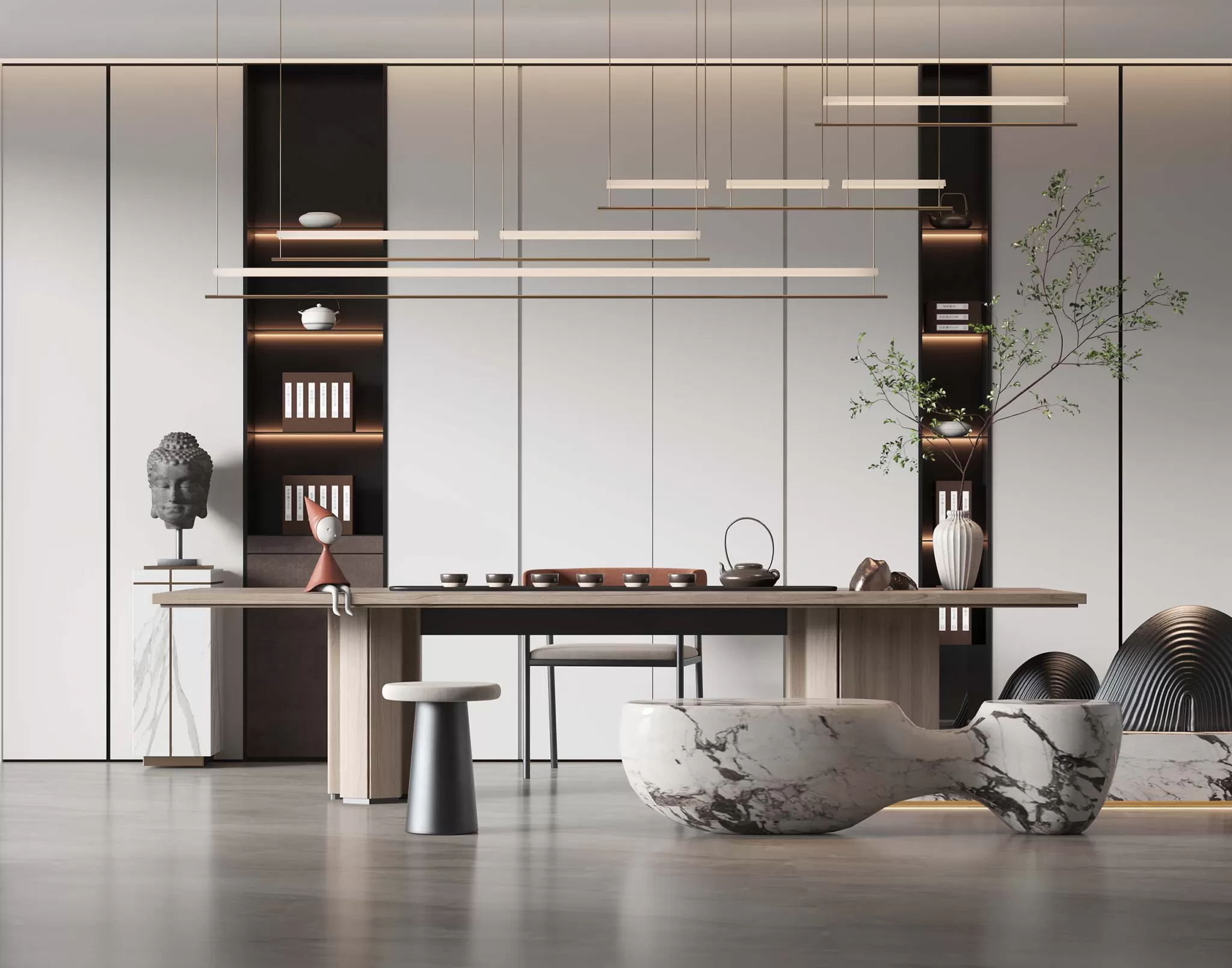 TEA ROOM - 3D SCENE - 417