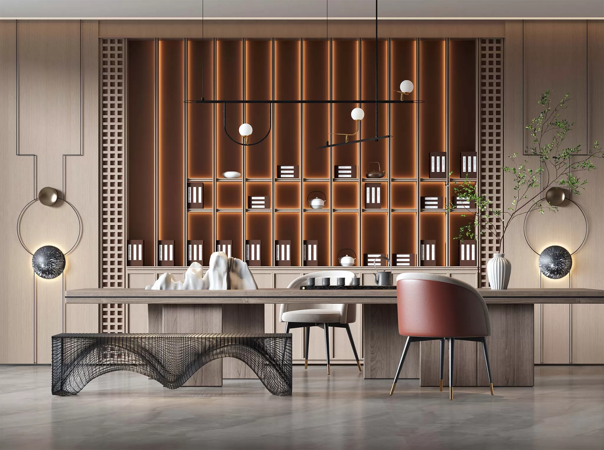 TEA ROOM - 3D SCENE - 420