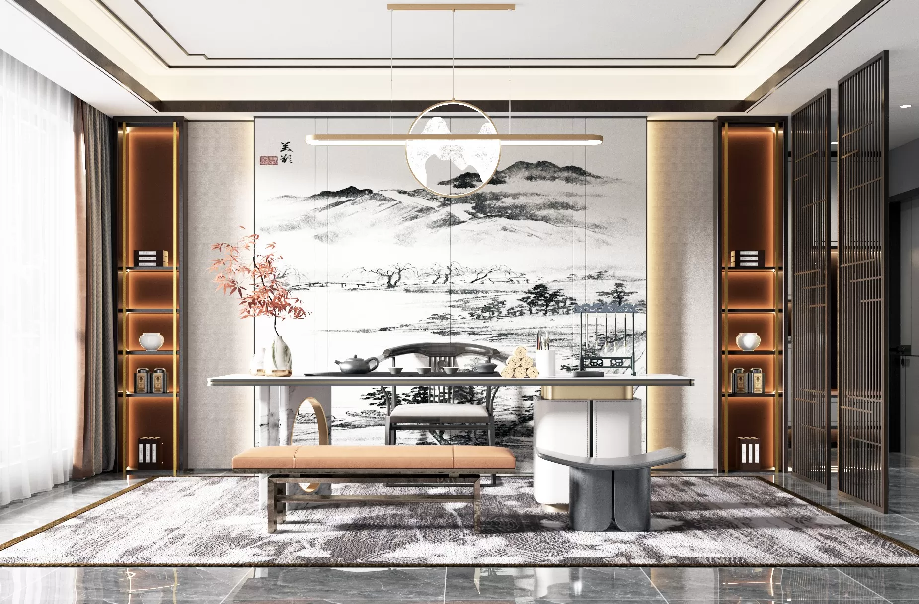 TEA ROOM - 3D SCENE - 427