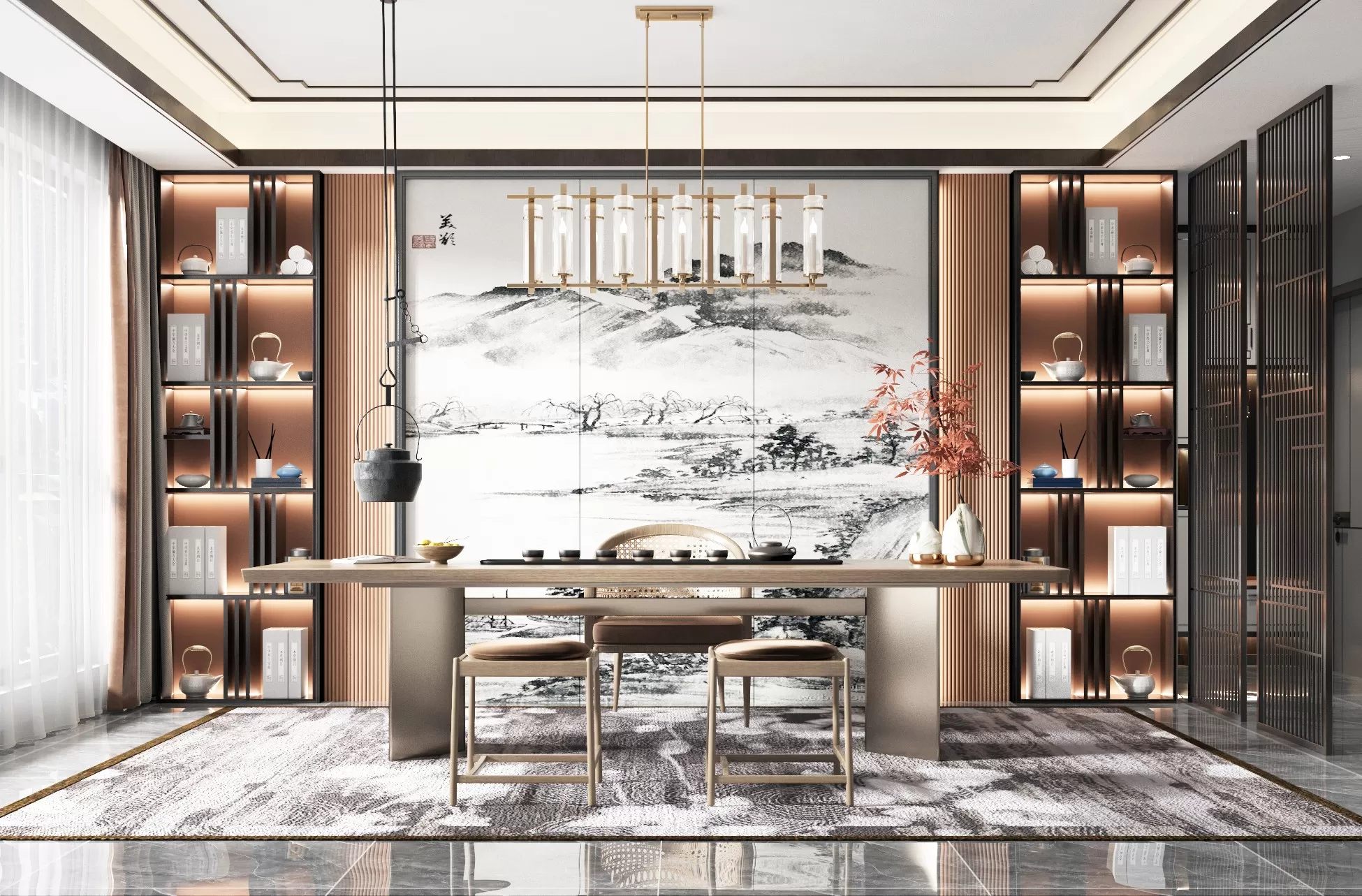 TEA ROOM - 3D SCENE - 428