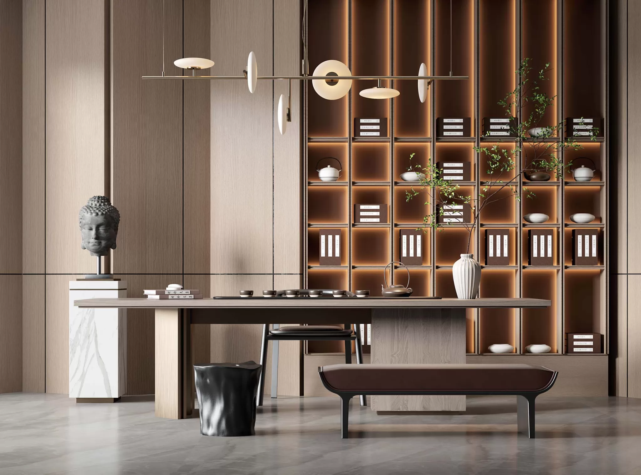 TEA ROOM - 3D SCENE - 429