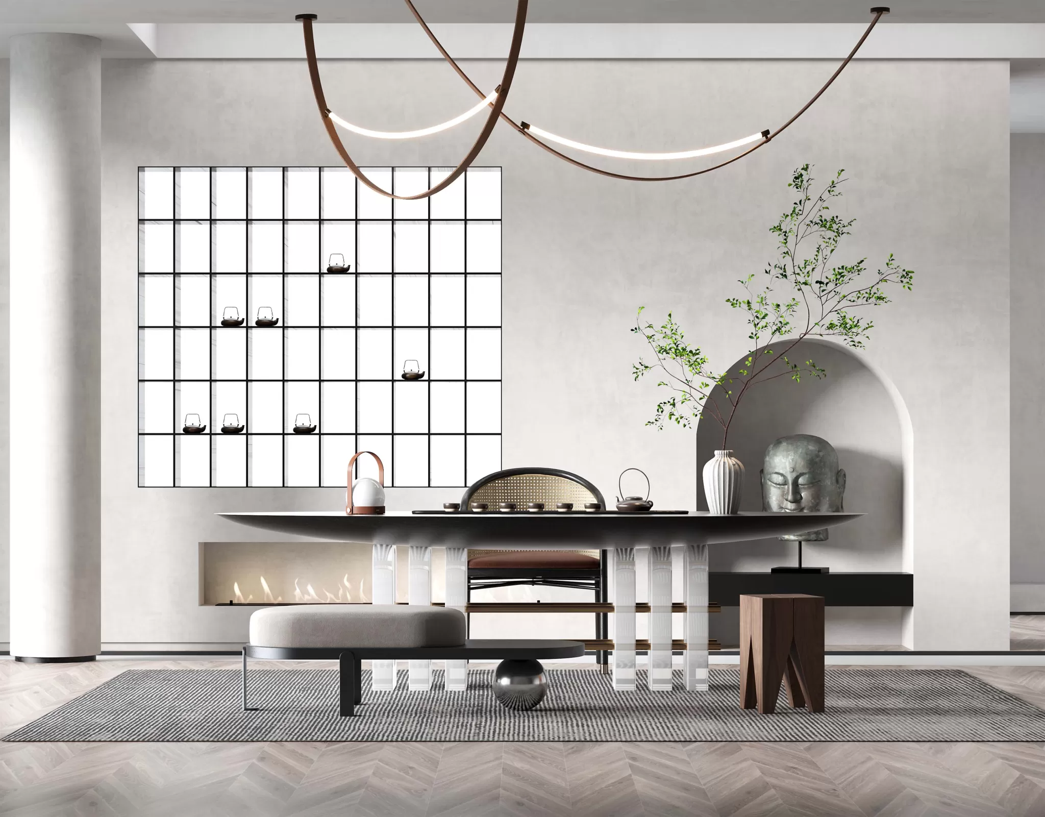 TEA ROOM - 3D SCENE - 446