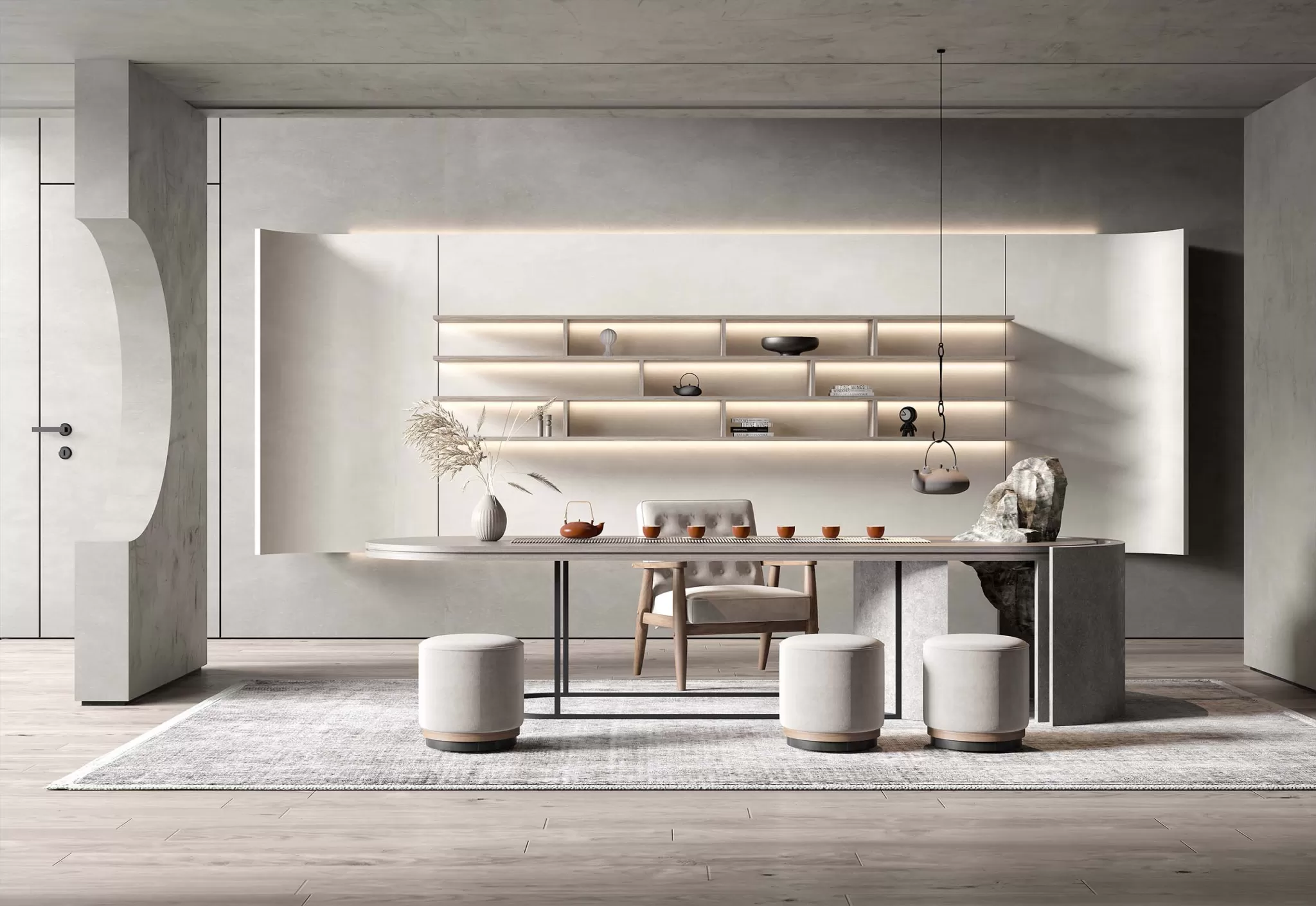 TEA ROOM - 3D SCENE - 450