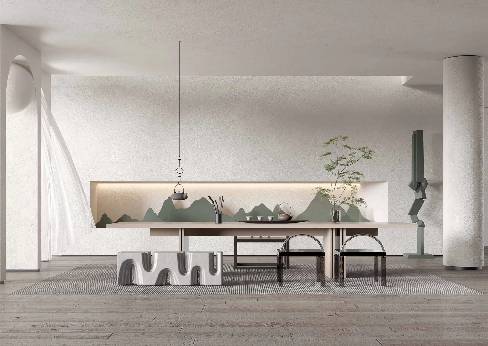 TEA ROOM - 3D SCENE - 452