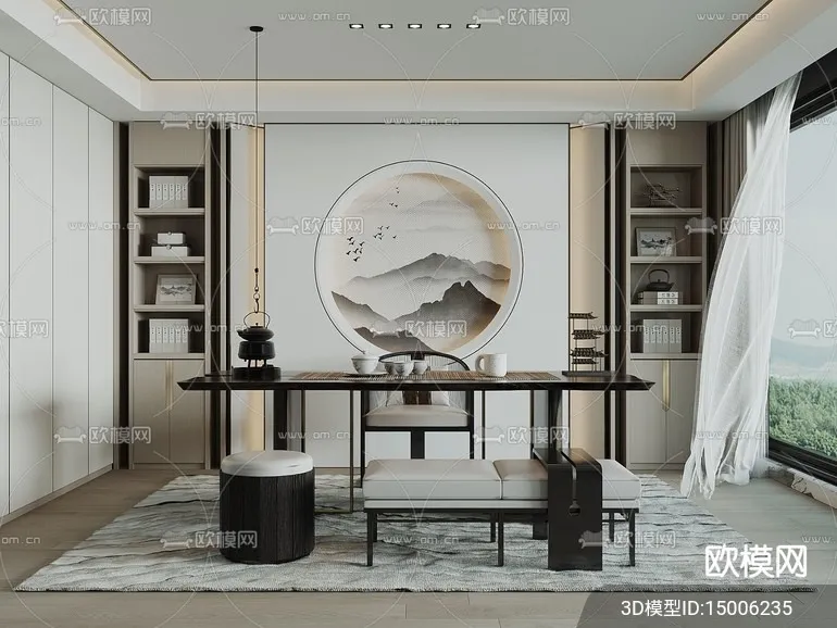 TEA ROOM - CORONA - 3D MODEL - 2519