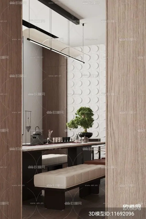 TEA ROOM - VRAY / CORONA - 3D MODEL - 2448